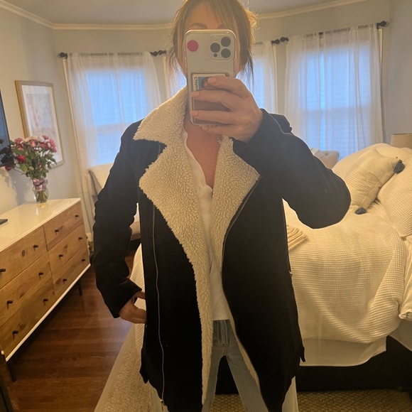 Show me your Mumu “Elisha” faux sherling and soft corduroy jacket - Picture 6 of 10